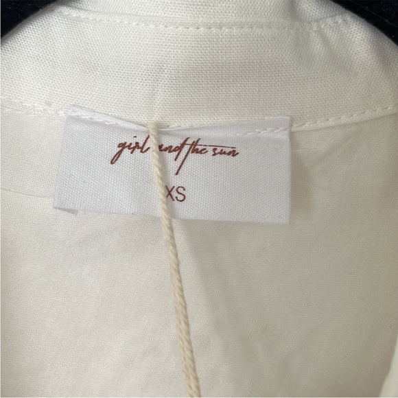 Petal and Pup Mia Long Sleeve Shirt Dress - White - Picture 11 of 14